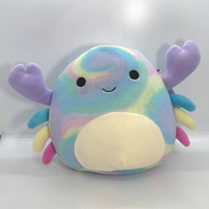 NEW Kellytoy Squishmallows Christabel the Crab 7" Pastel Tie Dye Plush S7 #1154